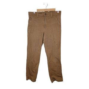 Duluth Trading Co Flex Fire Hose Dark Camel Work Pants 32x30